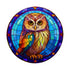 Millie The Little Owl Circular Glass Suncatcher Worktop Saver